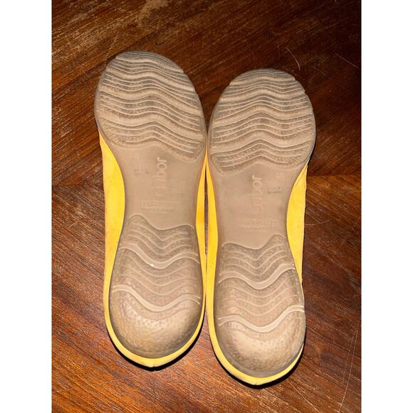 Gabor  Hovercraft  Perforated  Yellow Mango  Suede  Ballet  Flats  7 - Picture 9 of 9